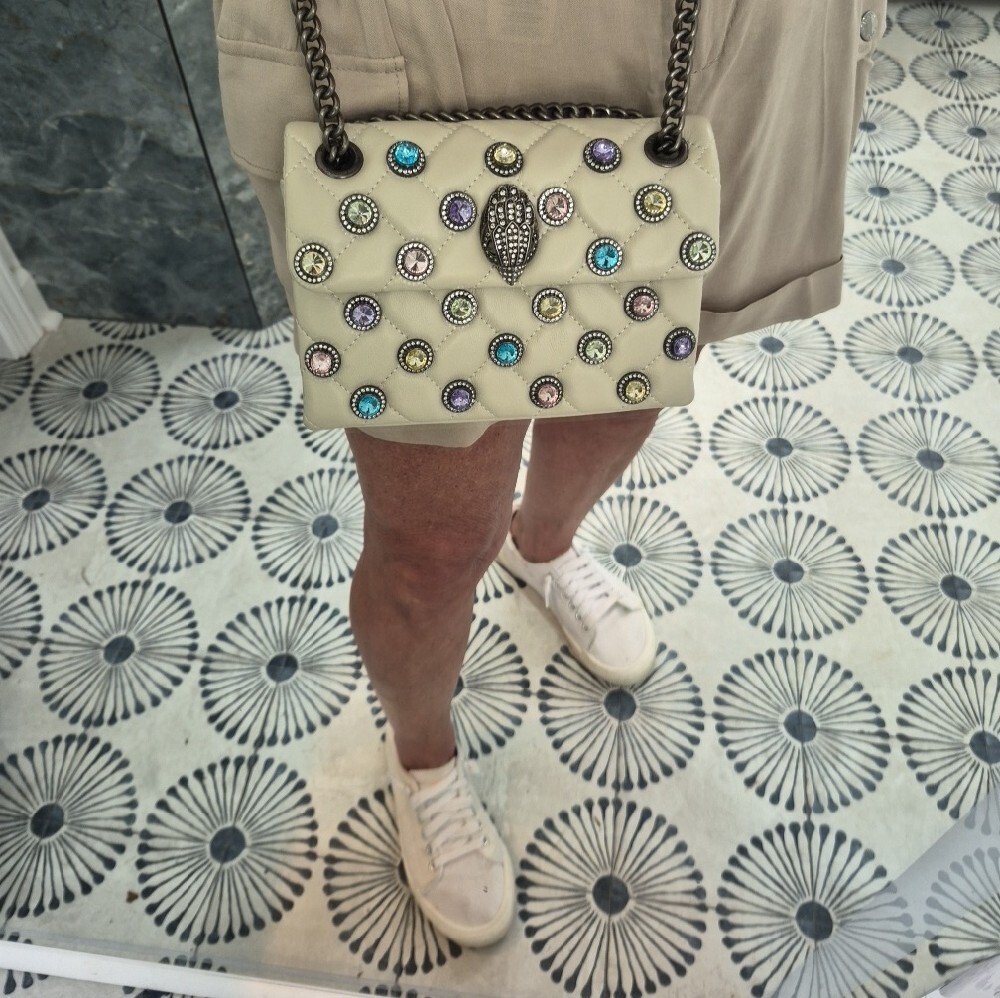 Kurt Geiger 'The Kensington' Embellished Leather Convertable Crossbody - Picture 2 of 13